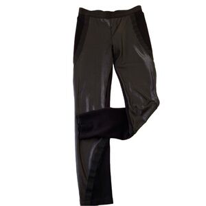 BCBGMAXAZRIA LANDYN faux Leather black pants stretchy material bikercore medium